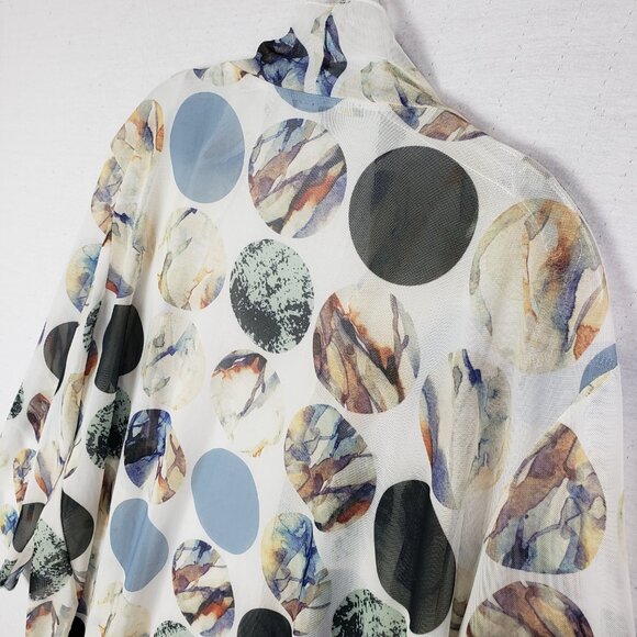 NWOT KOZAN Melanie Jacket Cardigan in Jupiter Mesh Lightweight Lagenlook size XL - Picture 12 of 12